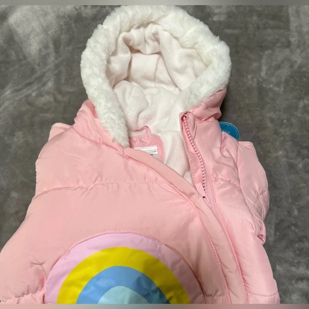 Baby girl Carter's pink pram